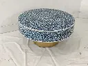 Mother of Pearl Round indio Coffee Table- Cleo