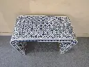 Inlay Entryway Console Table - Geometric Floral