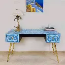 Mother of Pearl Inlay Study Table/Desk - Cleo