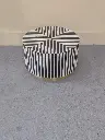 Inlay Drum Florida Side Table - Waterfall