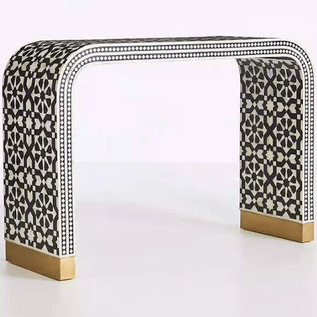 Inlay Entryway Console Table - Moroccan