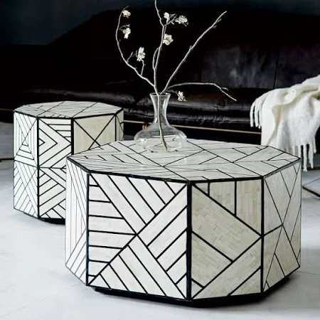 Bone Inlay coffee Table - greta