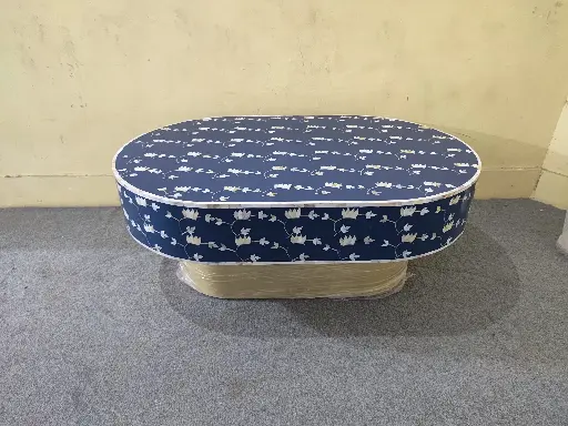 Inlay Jordan Oval Shape Coffee Table - Overlay Floral